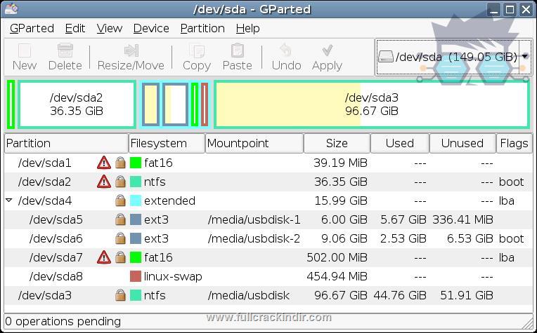 gparted-live-indir-full-v160-3