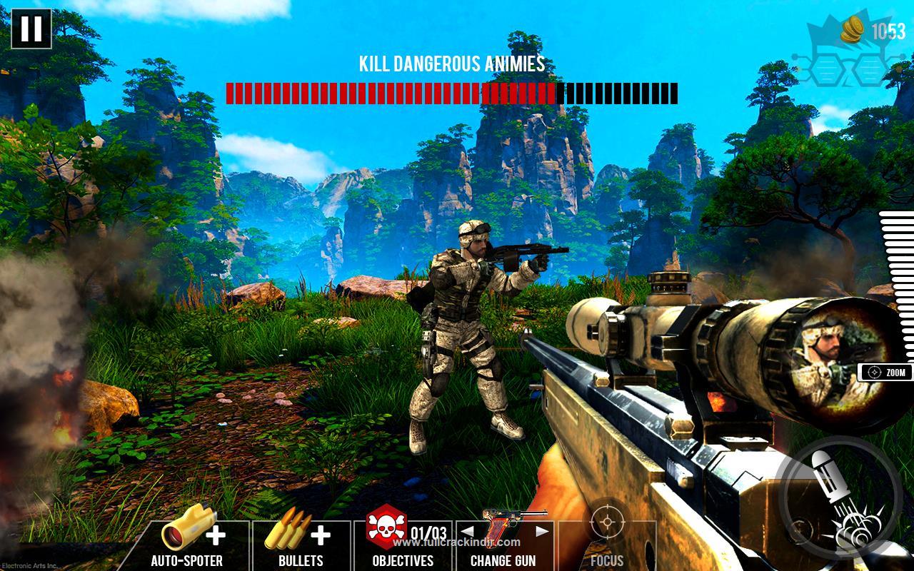 jungle-commando-3d-assassin-apk-mod-para-v10-indir