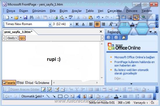 microsoft-frontpage-2003-turkce-tam-surum-indir